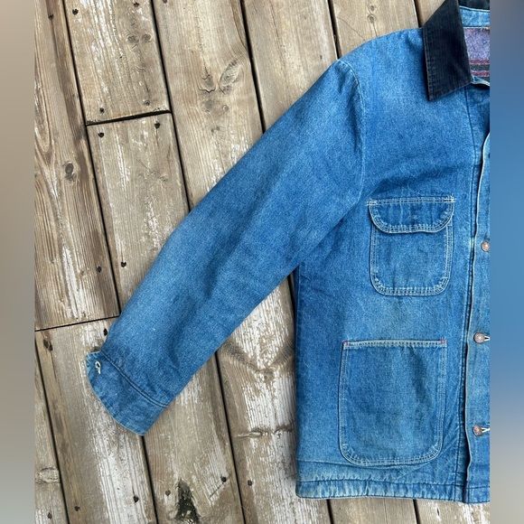 **SOLD** Vintage Denim Chore Jacket - Picture 4 of 7